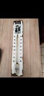 Rvs verzekeringen emaille thermometer, Antiek en Kunst, Ophalen