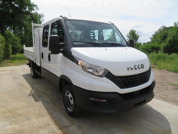 Iveco Daily 35C16 3.0 Dubbel cabine - Kipper - 2021 - €6d, Auto's, Bestelwagens en Lichte vracht, Bedrijf, Te koop, ABS, Airbags