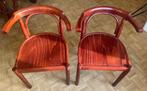 Houten stoelen met armleuning, Huis en Inrichting, Stoelen, Ophalen, Bentwood / Ton stijl, Gebruikt, Twee