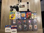 Nintendo NES + 14 spellen, Games en Spelcomputers, Ophalen, Gebruikt, Met 1 controller, Met games