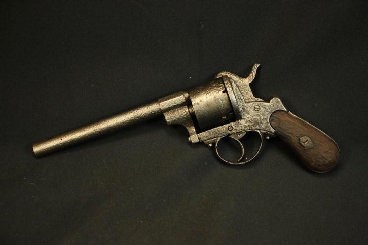 Lefaucheux model 1854 Frans Penvuur Revolver Kaliber 12 mm, Collections, Objets militaires | Général, Marine, Enlèvement ou Envoi