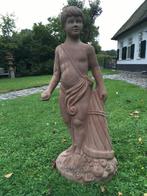 Zeldzaam antiek terracotta tuinbeeld, Tuin en Terras, Ophalen of Verzenden, Gebruikt