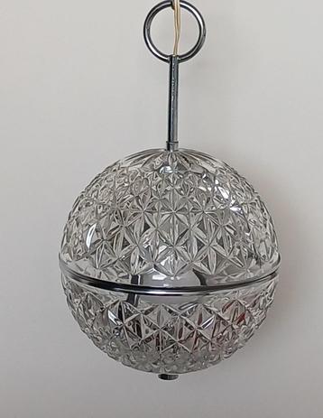 Vintage hanglamp kristal jaren 60