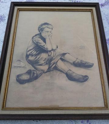 litho "De kleine bedelaar" - Walter Sauer / 143/200 beschikbaar voor biedingen