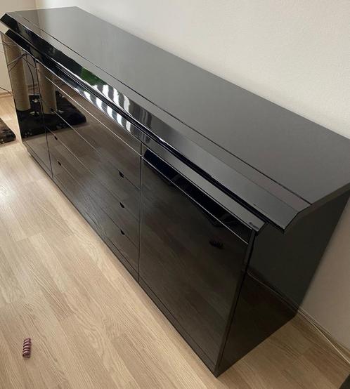 Meuble buffet commode noire, Huis en Inrichting, Kasten | Buffetkasten, Zo goed als nieuw, Minder dan 100 cm, 150 tot 200 cm, 25 tot 50 cm