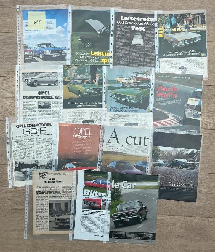 OPEL COMMODORE - ARTICLES, Livres, Autos | Brochures & Magazines, Opel, Enlèvement ou Envoi