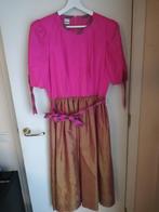 Roze en bruine jurk, Maat 42/44 (L), Modelly, Ophalen of Verzenden, Zo goed als nieuw