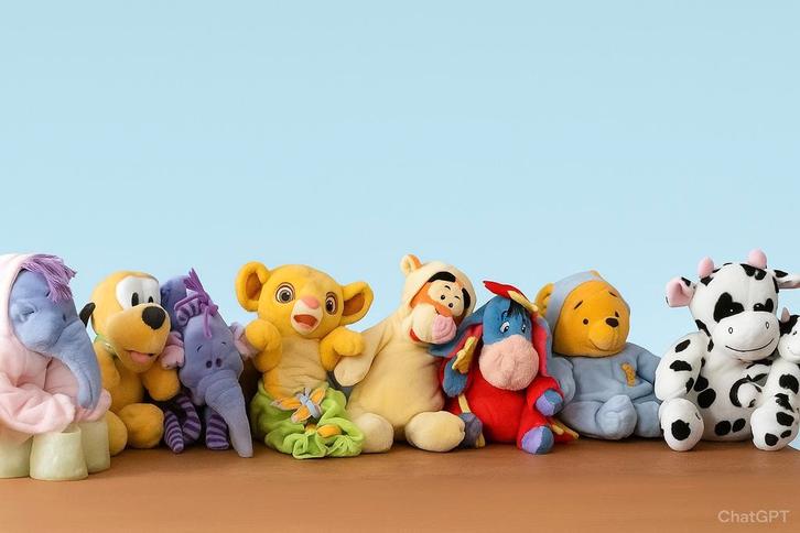 8 zachte kleurrijke knuffels, Kinderen en Baby's, Speelgoed | Knuffels en Pluche, Zo goed als nieuw, Koe, Ophalen