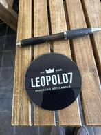 leopold 7 taplens brasserie artisanale Heron Belgium, Ophalen of Verzenden, Zo goed als nieuw, Reclamebord, Plaat of Schild, Overige merken