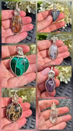 Wirewrap edelsteen hanger zilver spirituele sieraden juwelen, Ophalen of Verzenden, Nieuw, Zilver, Zilver