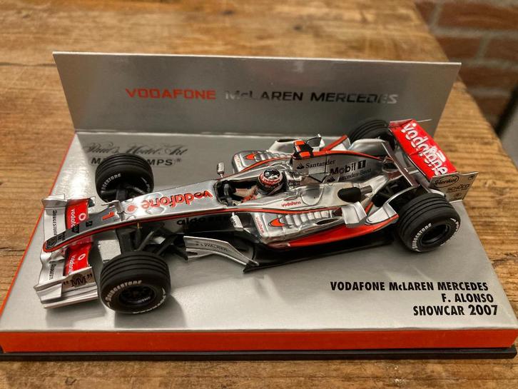 Fernando Alonso 1:43 Showcar 2007 Mclaren Mercedes F1, Verzamelen, Automerken, Motoren en Formule 1, Nieuw, Formule 1, Ophalen of Verzenden