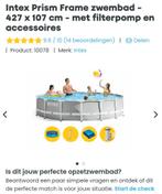 intex zwembad Prism Frame  -
427 x 107 cm - NIEUW, Tuin en Terras, Ophalen, Zo goed als nieuw
