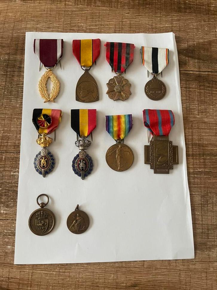 Medailles Lot, Postzegels en Munten, Penningen en Medailles, Brons, Ophalen