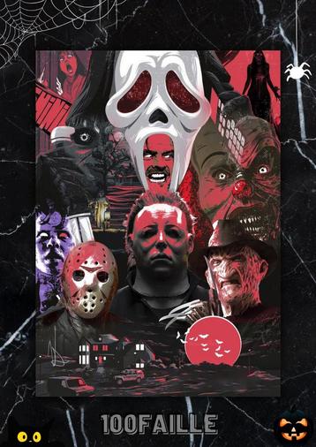Poster voor horrorfilms 