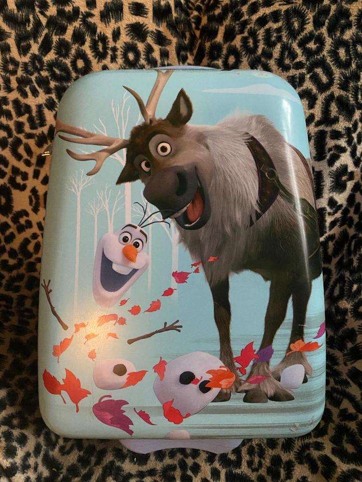 Valise cabine Frozen Disney Olaf&Sven, Bijoux, Sacs & Beauté, Valises, Comme neuf, Plastique dur, Moins de 50 cm, Moins de 35 cm