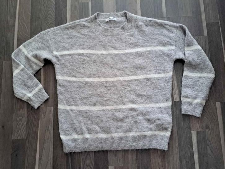 MSCH Copenhagen Alpaca Wol Trui - M/L, Kleding | Dames, Truien en Vesten, Zo goed als nieuw, Maat 38/40 (M), Grijs, Ophalen of Verzenden
