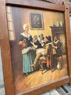 Schilderij “ het onder onsje”, Antiek en Kunst, Ophalen