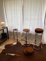 Prachtige barkrukken fifties sixties., Ophalen, Metaal