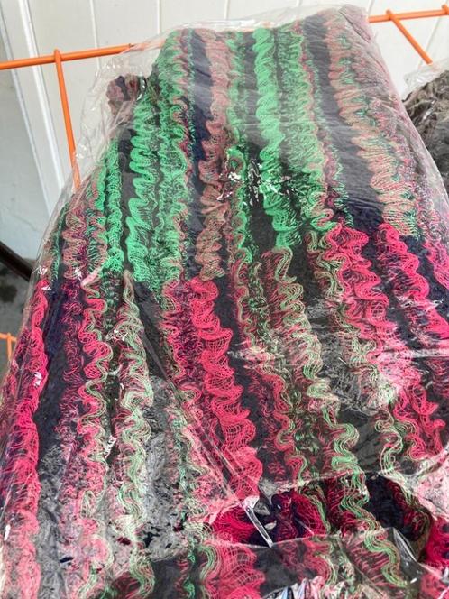 SJAAL BONT FUCHSIA GROEN 170X30 CM NIEUW, Kleding | Dames, Mutsen, Sjaals en Handschoenen, Nieuw, Sjaal, Ophalen of Verzenden