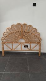 Rotan hoofdbord bed, Ophalen, Zo goed als nieuw