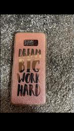 Dream Big Work Hard hoesje Samsung Galaxy S8, Telecommunicatie, Ophalen of Verzenden, Nieuw