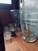 glazen stolpen en potjes, Huis en Inrichting, Woonaccessoires | Stolpen, Ophalen, Zo goed als nieuw