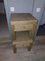 Rieten nachtkastjes, Enlèvement, 45 à 65 cm, Moins de 55 cm