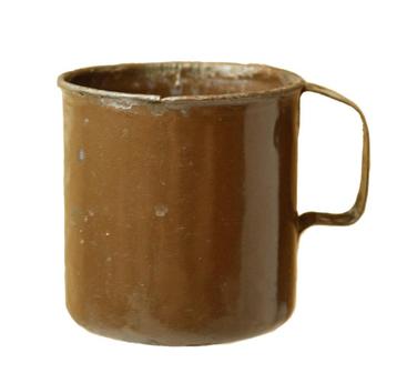 WW2 Britse émaille mug  beschikbaar voor biedingen