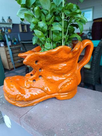 Vintage cache pot chaussures décorative de jardin, Enlèvement ou Envoi, Comme neuf