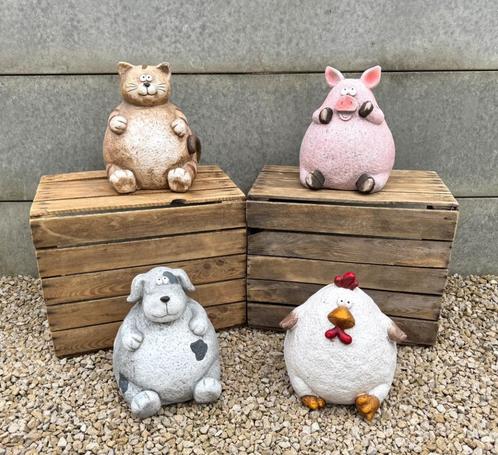 Beelden bolle dieren H 30cm / Verschillende modellen, Verzamelen, Beelden en Beeldjes, Nieuw, Dier, Ophalen