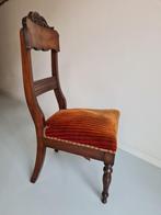 mooie antieke stoel met rode fluwelen zitting, Antiek en Kunst, Ophalen