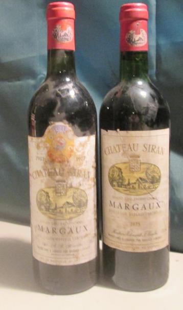 2x Chateau Siran - Grand cru exceptionnel - 1975 / 1981 beschikbaar voor biedingen
