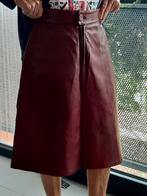 echt lederen rok, Kleding | Dames, Rokken, Ophalen of Verzenden, Zo goed als nieuw, Maat 36 (S), Rood
