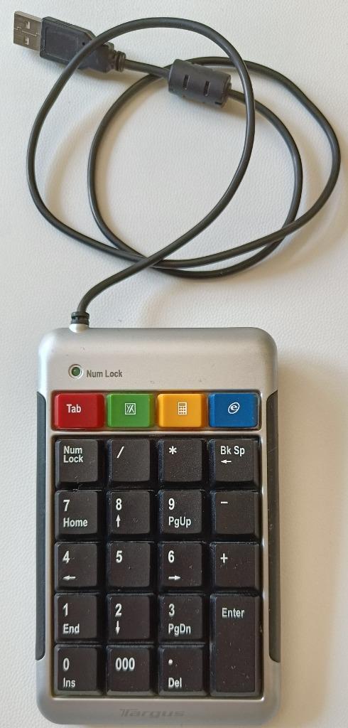 Extern numeriek toetsenbord - Targus, Computers en Software, Toetsenborden, Gebruikt, Numeriek, Bedraad, Ophalen
