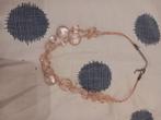 Collier création pâte de verre rose, Handtassen en Accessoires, Enkelbandjes en Enkelkettinkjes, Ophalen of Verzenden, Zo goed als nieuw