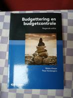 Budgettering en budgetcontrole, Boeken, Ophalen of Verzenden, Zo goed als nieuw