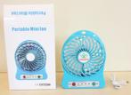 Kleine Hadata Ventilator / Werkt Op Batterij Of USB / Nieuw, Ophalen of Verzenden, Nieuw, Tafelventilator