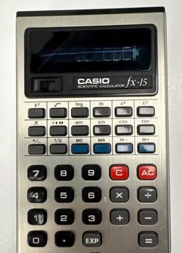 Vintage rekentoestel Casio fx - 15, Enlèvement ou Envoi, Utilisé