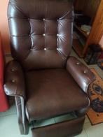 Relax in leder, Huis en Inrichting, Ophalen, Gebruikt