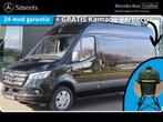Mercedes-Benz Sprinter 317 CDI L2H2 LED 17"LM VOORBER. 3.5T, Auto's, Bestelwagens en Lichte vracht, Stof, Zwart, 4 cilinders, Zwart