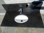 Lavabo in blauwsteen blad, Huis en Inrichting, Ophalen, Zo goed als nieuw