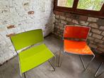 chaises designer italien : Porro Spindle - orange - vert, Huis en Inrichting, Vier, Design, Metaal, Ophalen
