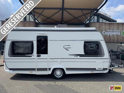 Fendt Saphir 445 SFB E&P Levelsysteem + Mover, Caravans en Kamperen, Caravans, tot en met 4, 1000 - 1250 kg, Rondzit, Fendt, Vast bed