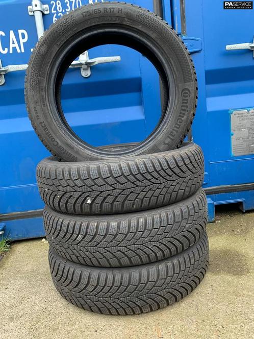 4x Continental 175 65 17 winterbanden met 7.5 en 7.3 mm, Auto-onderdelen, Banden en Velgen, Velg(en), Gebruikt, Ophalen of Verzenden