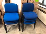 8 piece office chair, Bureaustoel met 8 stoelen, Ophalen, Gebruikt, Blauw, Bureaustoel