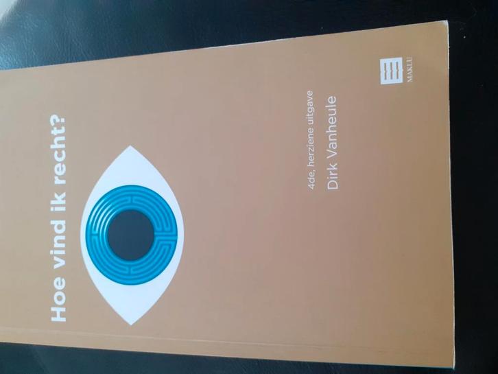 Dirk Vanheule - Hoe vind ik recht?, Boeken, Wetenschap, Zo goed als nieuw, Ophalen of Verzenden