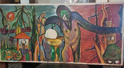 Peter de glas, Antiek en Kunst, Kunst | Schilderijen | Abstract, Ophalen