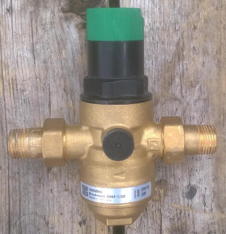 Drukregelaar messing Braukmann D06F-1/2B, Doe-het-zelf en Bouw, Buizen en Afvoer, Nieuw, Overige typen, Overige materialen, Minder dan 2 meter