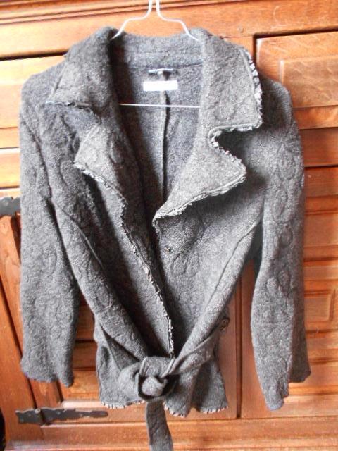 caroline biss, veste en laine, comme neuve, taille M, Vêtements | Femmes, Pulls & Gilets, Comme neuf, Taille 38/40 (M), Gris, Enlèvement ou Envoi