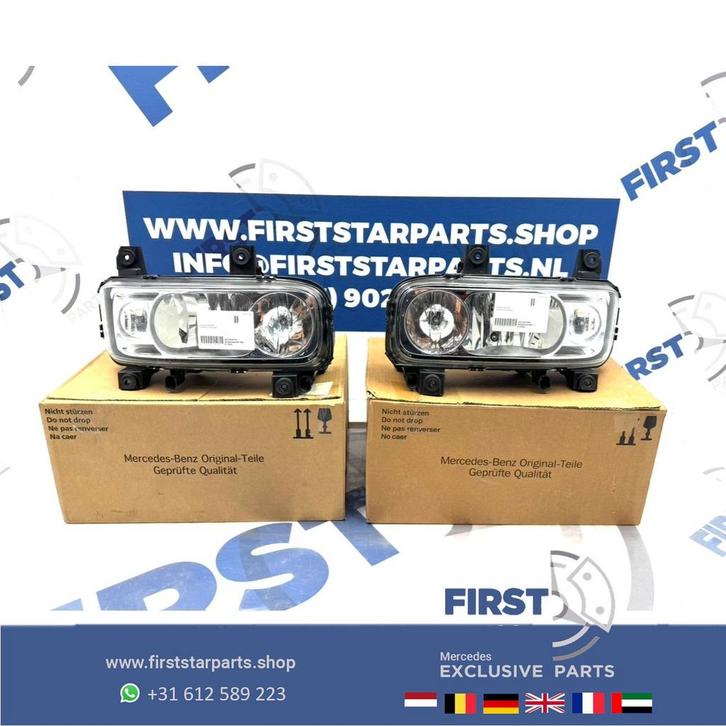 W973 MERCEDES ATEGO 973 KOPLAMPEN SET A9738202661 A973820276, Auto-onderdelen, Vrachtwagen-onderdelen, Mercedes-Benz, Verlichting
